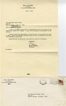 1980 Bill Clinton Signed Letter